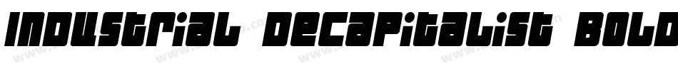 Industrial Decapitalist BoldItalic字体转换